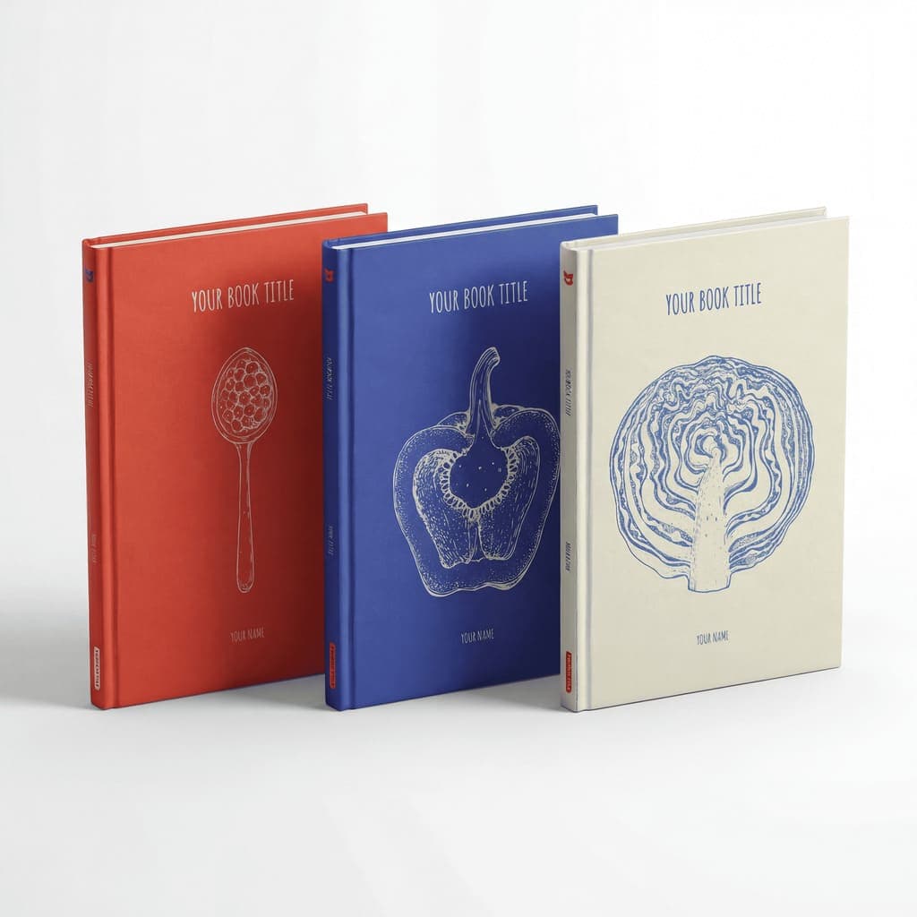 Printed cookbook pages